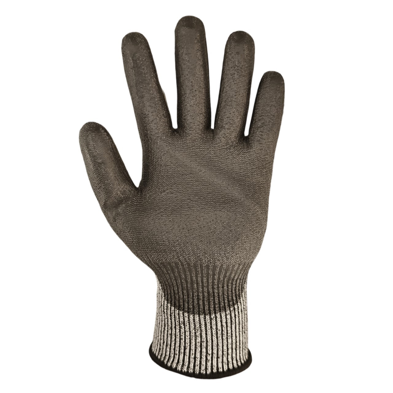 Premium Cut 5 Grey Black Nylon PU Coated Cut Resistant Work Glove