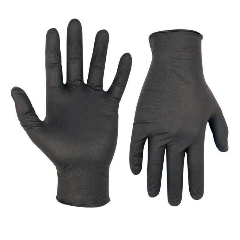 Black Nitrile Powder Free Disposable Gloves - 100 Per Box