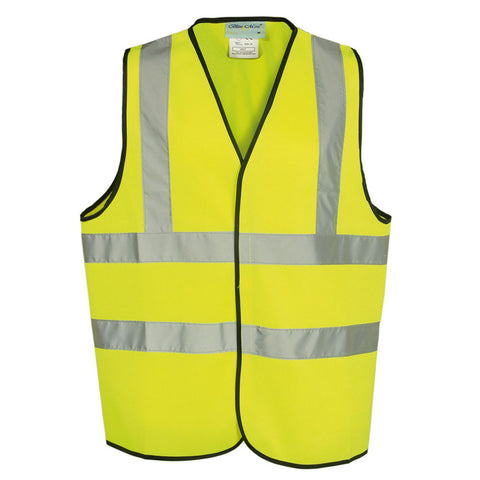 Yellow High Visibility 80 GSM knitted EN471 Certified Waistcoat - RUFTUF