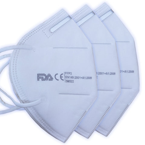 Twin Pack KN95 Fold Flat Mask Disposable Surgical / Medical Anti-bacterial Respirator
