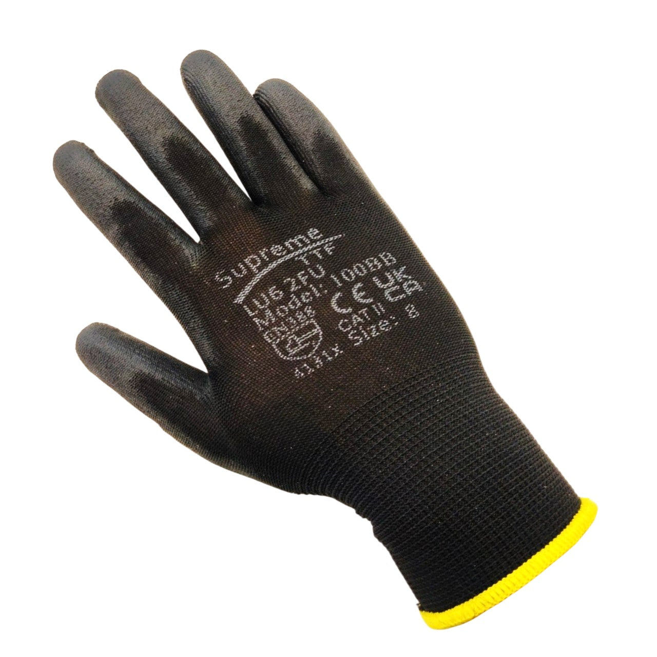 240 Pairs Black PU Coated Work Gloves