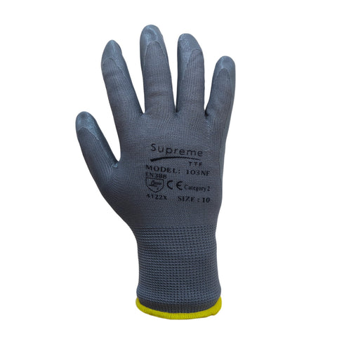 Nitrile Foam Coated Safety Work Glove 103NF Oil & Cut Resistant Gloves