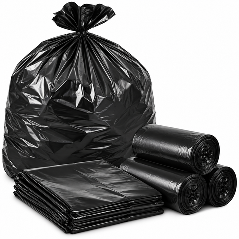 EXTRA STRONG HEAVY DUTY BLACK BIN LINERS RUBBISH BAGS WASTE REFUSE SACKS