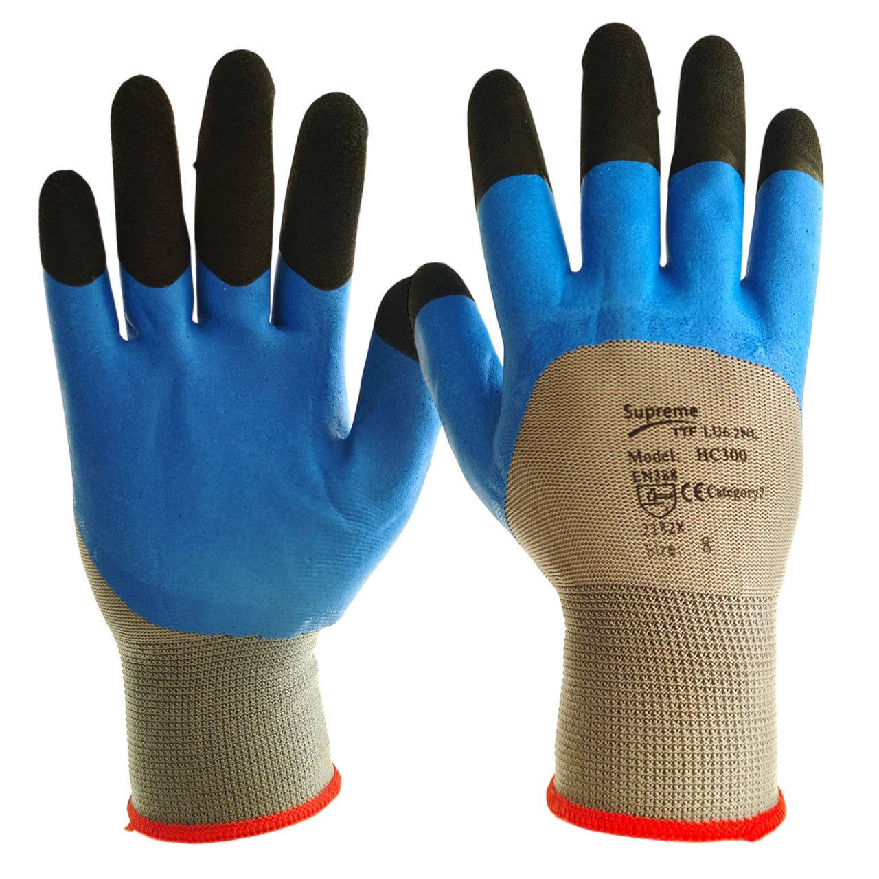 Waterproof Gardening Gloves Dual Latex Coated Heavy Duty Yard Work Grip