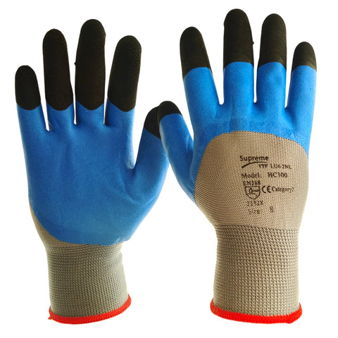Waterproof Gardening Gloves Dual Latex Coated Heavy Duty Yard Work Grip