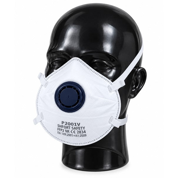 SHFORT SAFETY FFP2 Valved Respirator Face Mask Disposable dust mask P2001V