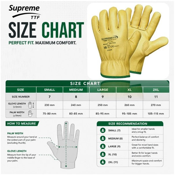 Unlined Soft Yellow Leather Drivers Hand Safety Glove Lorry Driving Work Gloves