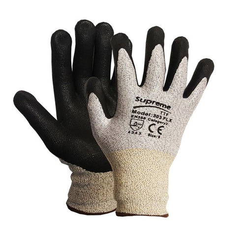 Nitrile Foam Palm Coated Cut Proof Breathable Oil Resistant Work Gloves