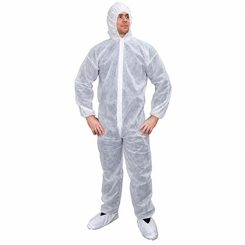 Coveralls Disposable White Overalls Breathable Paper Boiler Suit Painters SPRAY