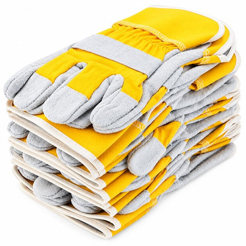 HEAVY DUTY GARDENING GLOVES RIGGER LEATHER CUT & THORN RESISTANT PRUNING SIZE XL