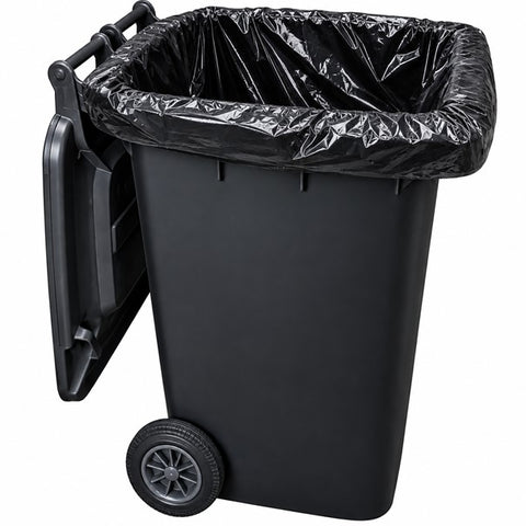 240L Bin Bags Black Heavy Duty Wheelie Refuse Sacks Strong Liners Rubbish Bags