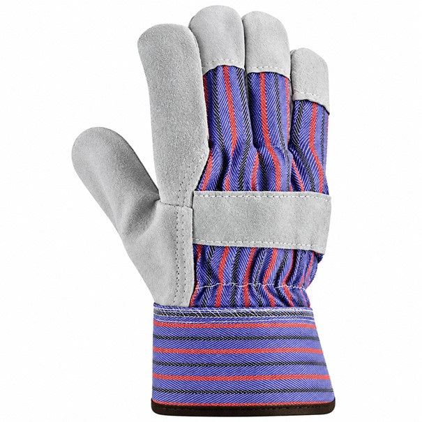 Heavy Duty Leather Palm Work Gloves Thorn Proof Gardening Yard Pruning Rigger