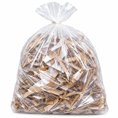 Clear Refuse Sacks 140G Large Bin Liners Rubbish Waste Recycling Bags 90L