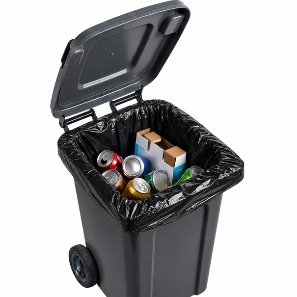 240L Bin Bags Black Heavy Duty Wheelie Refuse Sacks Strong Liners Rubbish Bags