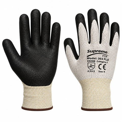 Nitrile Foam Palm Coated Cut Proof Breathable Oil Resistant Work Gloves