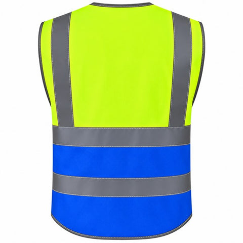 EXECUTIVE HI VIS VIZ VEST HIGH VISIBILITY WORK WAISTCOAT REFLECTIVE SAFETY TOP