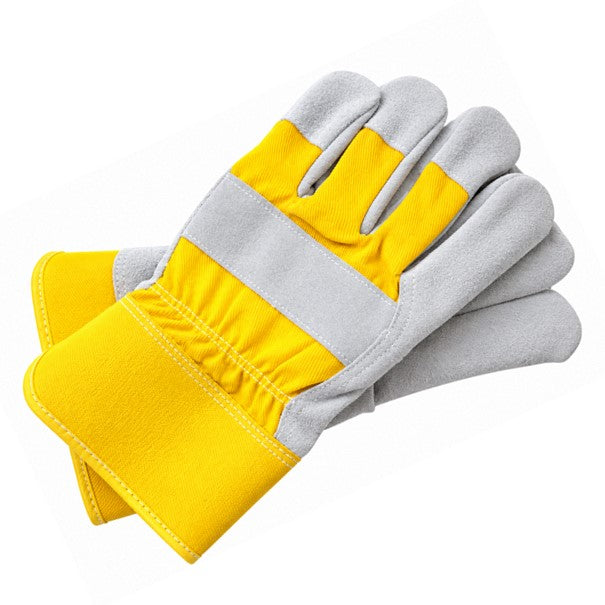 HEAVY DUTY GARDENING GLOVES RIGGER LEATHER CUT & THORN RESISTANT PRUNING SIZE XL