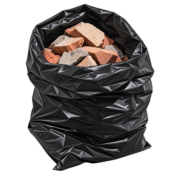 Extra Heavy Duty Strong Rubble Sacks Builders Large Black Rubbish Bags