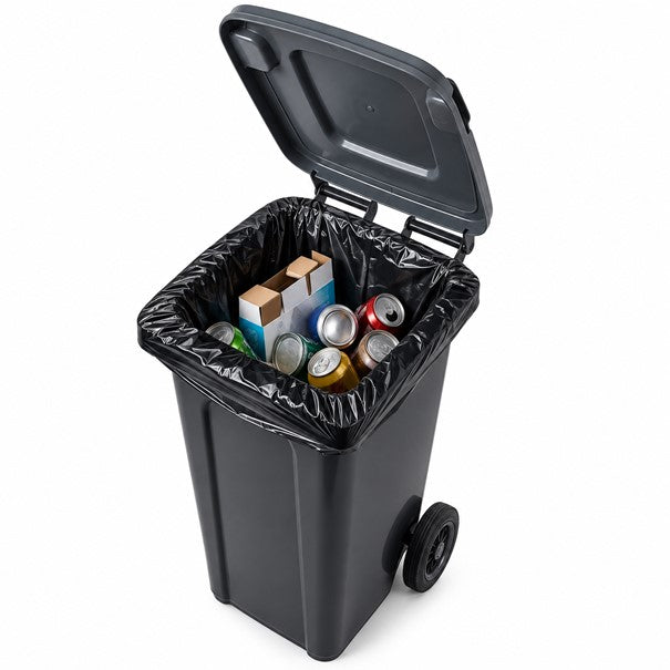 240L Bin Bags Black Heavy Duty Wheelie Refuse Sacks Strong Liners Rubbish Bags