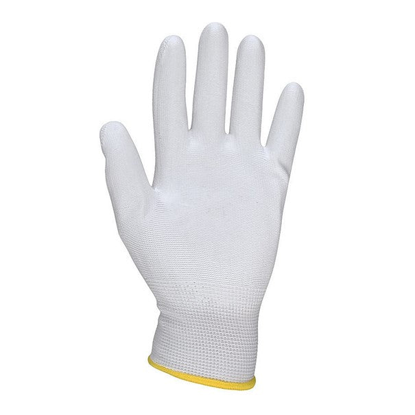 Black PU Coated Work Gloves Safety Grip Gloves for Construction Building & Gardening