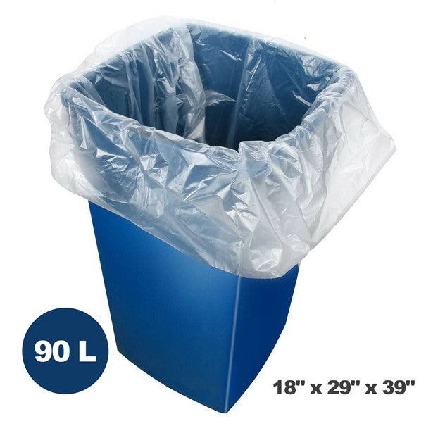 Clear HEAVY DUTY 160 GAUGE Refuse Sacks / Bags Strong Bin Liners Rubbish Bag