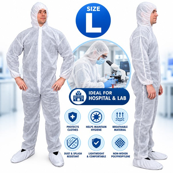 Coveralls Disposable White Overalls Breathable Paper Boiler Suit Painters SPRAY