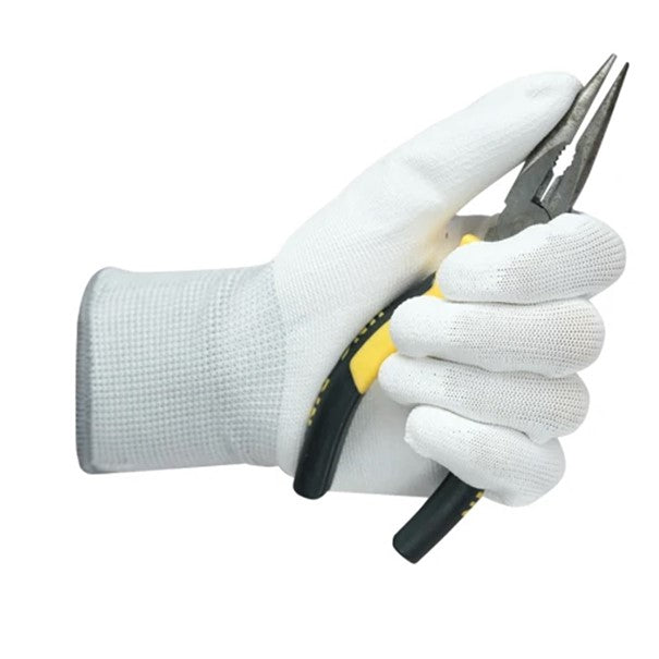 Black PU Coated Work Gloves Safety Grip Gloves for Construction Building & Gardening