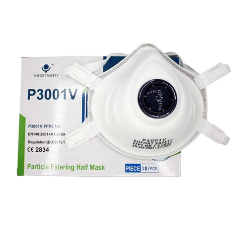 FFP3 Dust Masks Valved Respirator Moulded NR Face Safety Protection