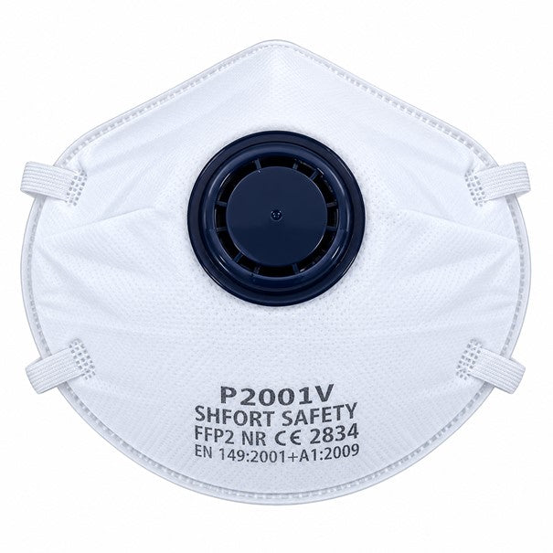 SHFORT SAFETY FFP2 Valved Respirator Face Mask Disposable dust mask P2001V