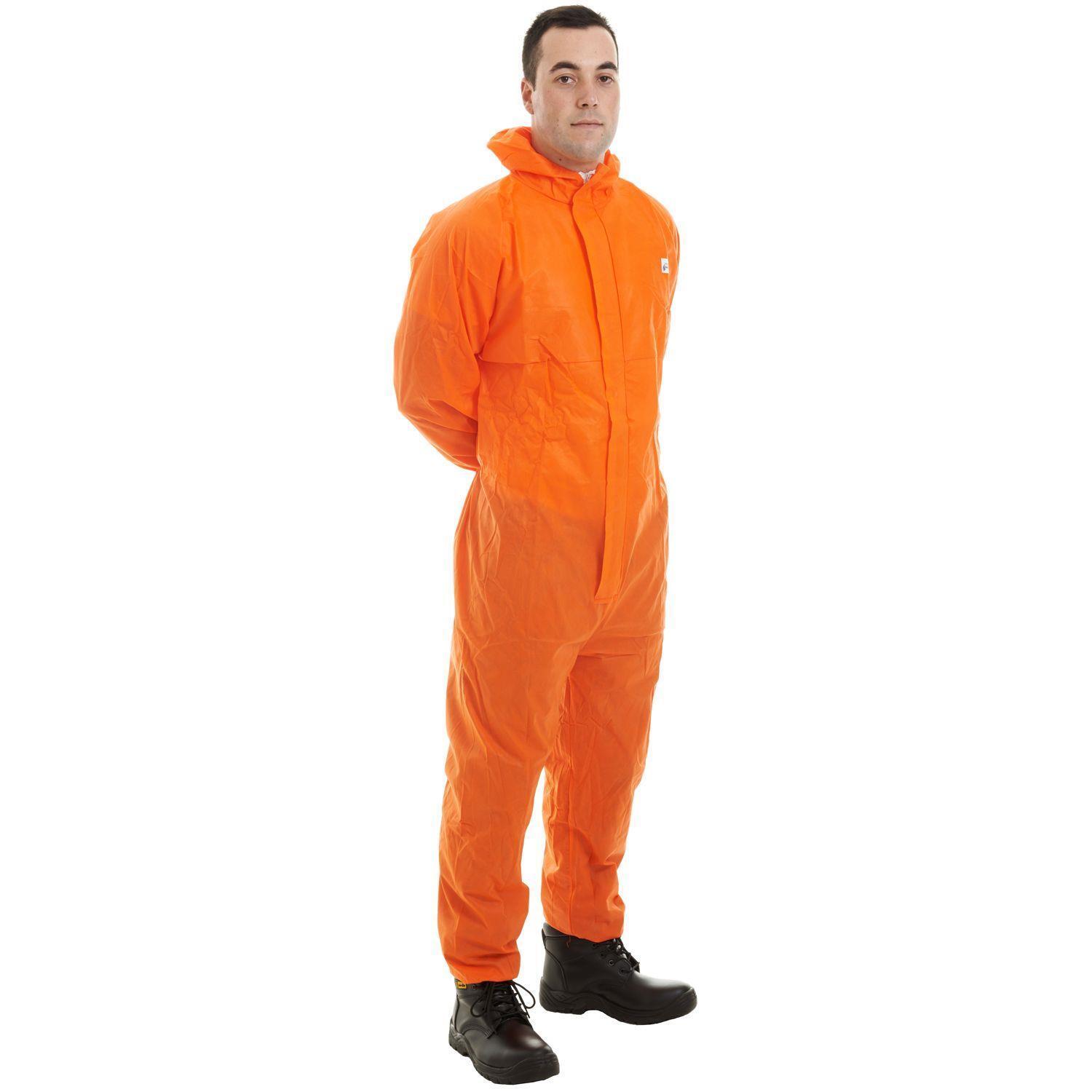 Disposable Coveralls Type 5/6 Protection Against Dust and Chemical Splash - Ideal for Asbestos Removal, Painting, and General Building Work