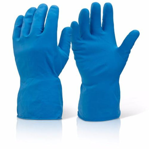 Blue Household Rubber Latex Long Sleeve Gloves - RUFTUF